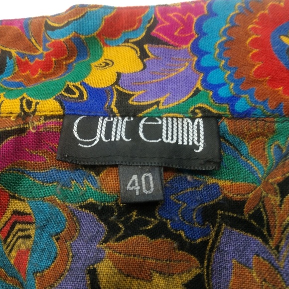 Gene Ewing Nehru button up top size 8 - Picture 7 of 8